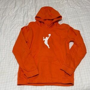 WNBA Jumpwoman Logowoman Hoodie - Orange / White (Size Youth XL)